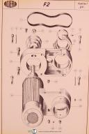Aciera-Aciera Type F2, Universal Milling Machine, Parts Drawings Manual-Type F2-03